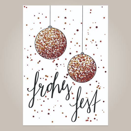 Weihnachtskarte - Frohes Fest