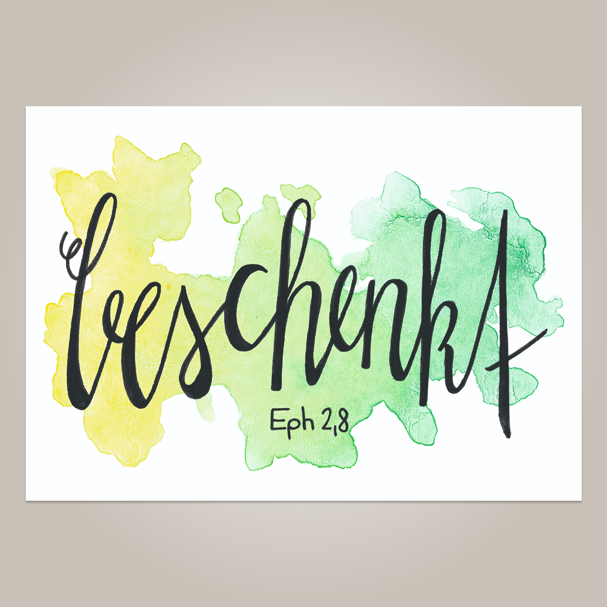 Epheserkarte - beschenkt