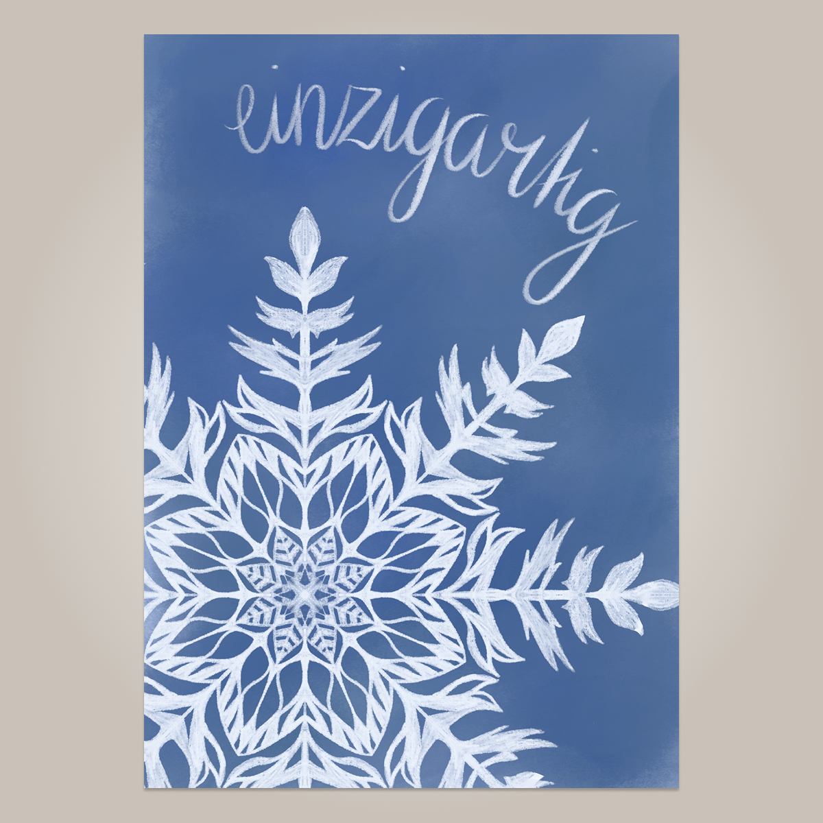 Winterkarte - einzigartig